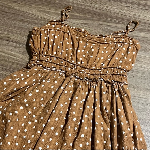 ☀️2/$22☀️ Maurice’s Brown and White Polka Dot Dress - Picture 4 of 8